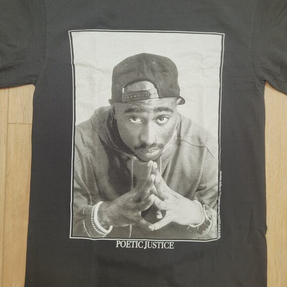 Tupac Shakur 2Pac Poetic Justice T-Shirt Mens Small S Official Movie Tee - Picture 2 of 5